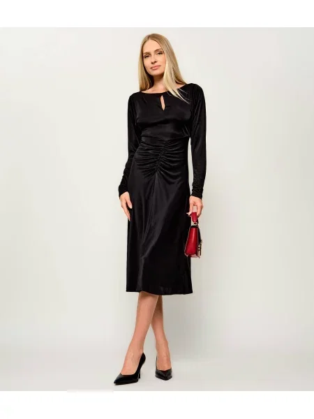 Pinko De satin rochie Lybra negru