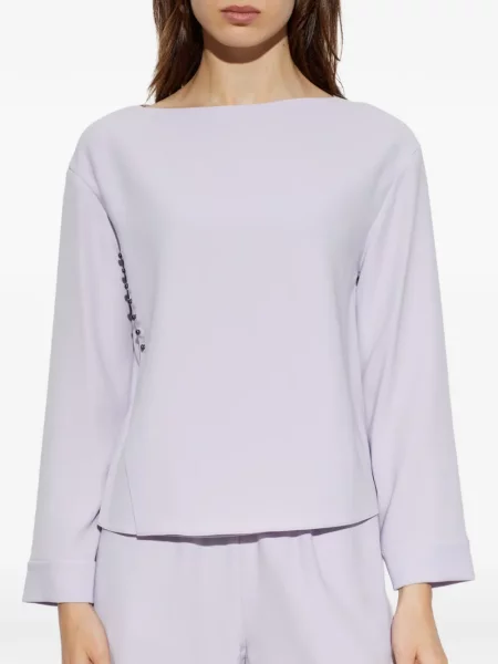 Lung bluză Emporio Armani violet