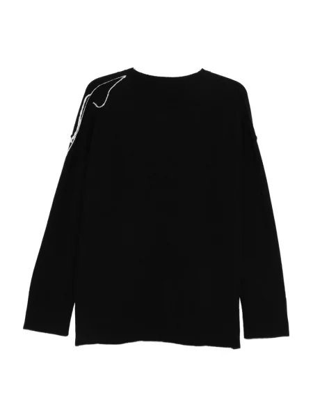 Sweter Paura wełniany czarny