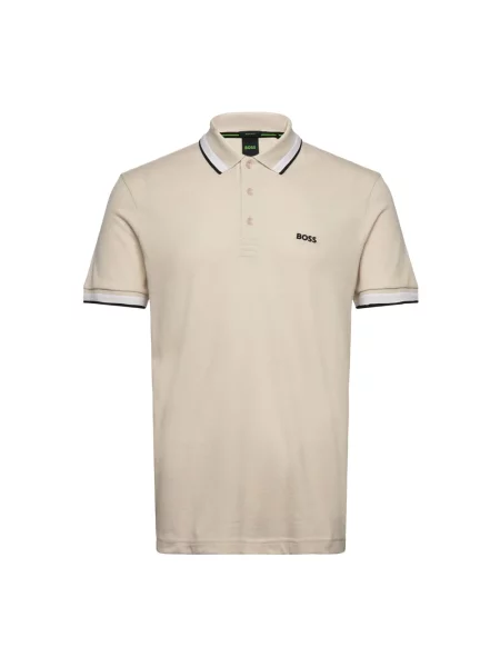 Koszulka polo o kroju regular fit z czystej bawełny model „PADDY” Boss Green beżowa