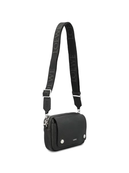 Geantă Loewe din piele cu imagine negru