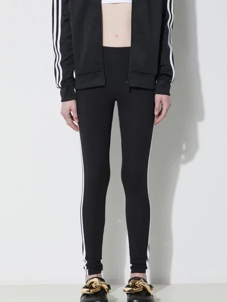 Prugaste hlače Adidas Originals crna