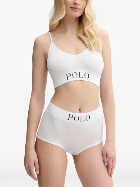Pijamale Polo Ralph Lauren cu autograf cu dungi din piele negru