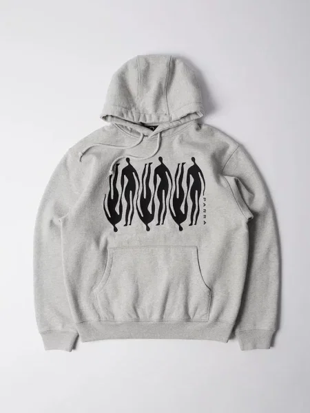 By Parra bluza Connected guy z kapturem z aplikacją szary