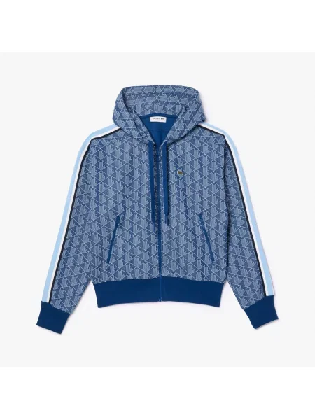 Lacoste толстовка Monogram блакитна