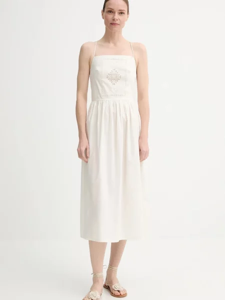 Sessun ruha midi harang alakú bézs