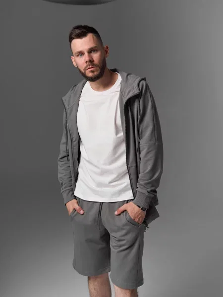 Костюмный спортивный костюм Handy Wear серый