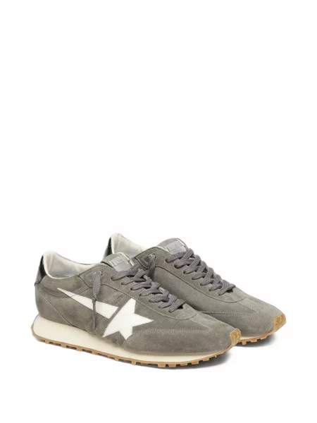 Sneakerși Golden Goose din piele de căprioară gri