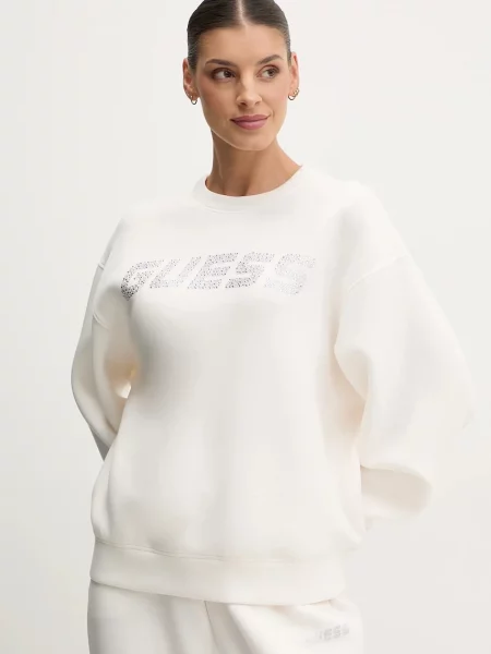 Суитчър Guess с апликация бяло