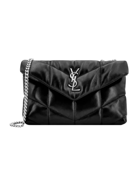 Torebka Saint Laurent skórzana czarna