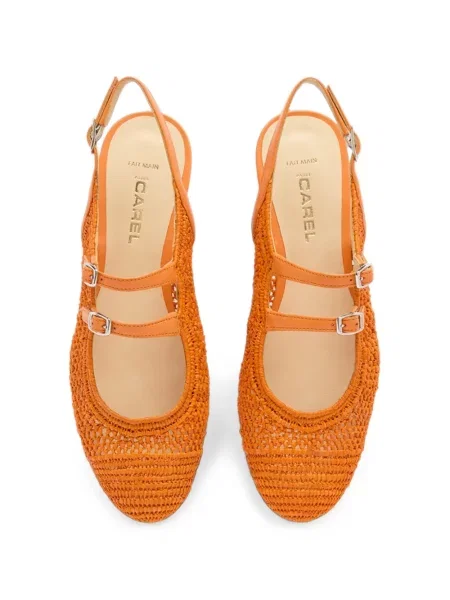 Pantofi cu toc Carel Paris slingback portocaliu