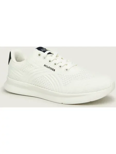 Tommy Hilfiger Sneakers Lightweight Runner Mix Écru alb