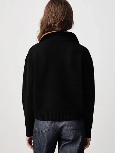 Fred Perry sweter z wełną czarny