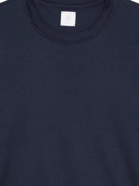Lung tricou Eleventy cu decolteu rotund albastru