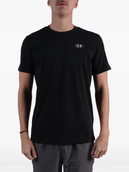 Scurt tricou Under Armour cu autograf negru