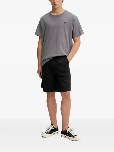 Scurt pantaloni scurți Levi's® cu broderie cu dungi alb