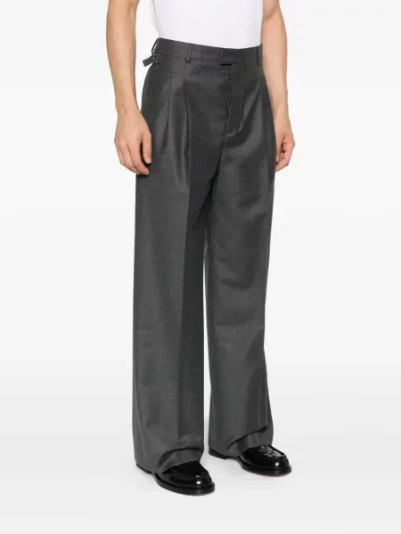 Pantaloni Ami Paris plisate gri