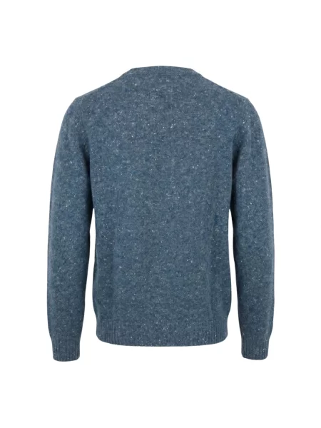 Sweter Drumohr wełniany niebieski