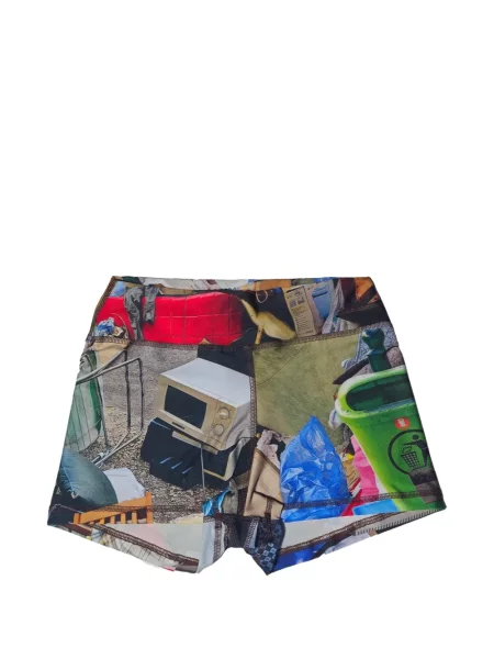 Pantaloni scurți Borbala cu imagine negru