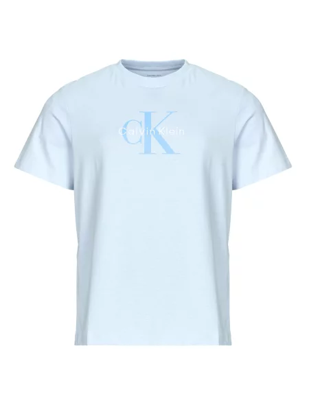 Majica Calvin Klein Jeans s kratkimi rokavi modra
