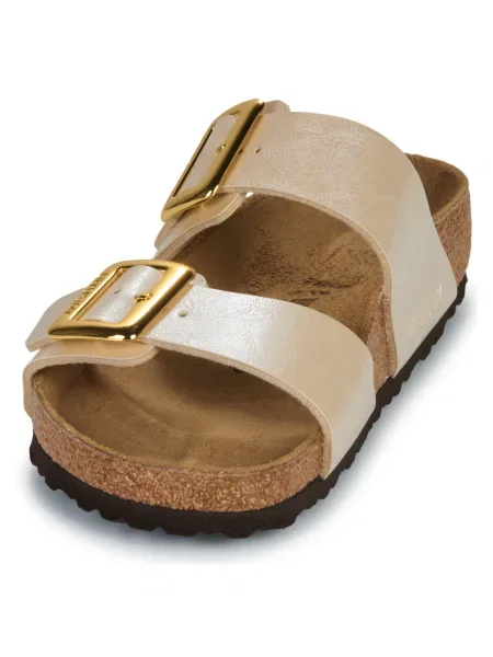 Pantofi Birkenstock cu perle alb