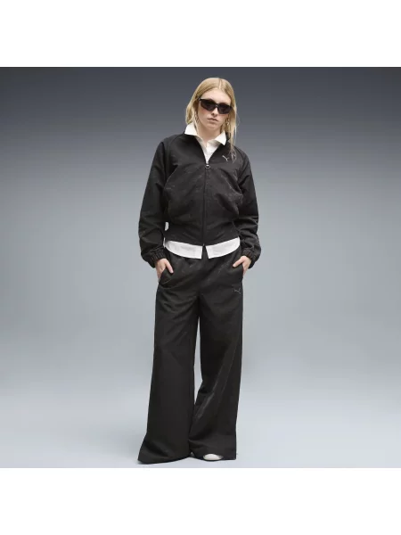 PUMA spodnie Essentials Elevated Darling o luźnym kroju Akcesoria S czarny