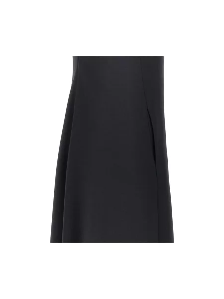 Sukienka midi Emporio Armani z dżerseju czarna