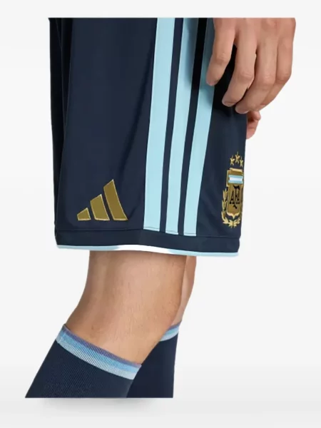 Pantaloni scurți Adidas cu autograf albastru