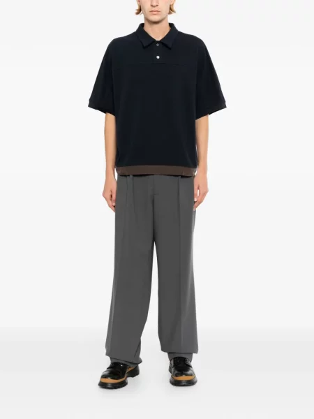 Tricou polo System albastru