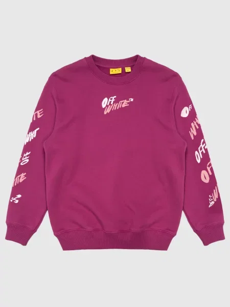 Детский свитшот Off-white розовый