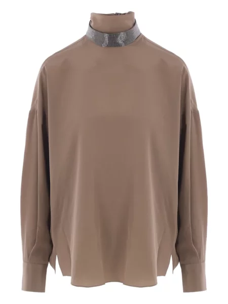 Bluzka Brunello Cucinelli z koralikami