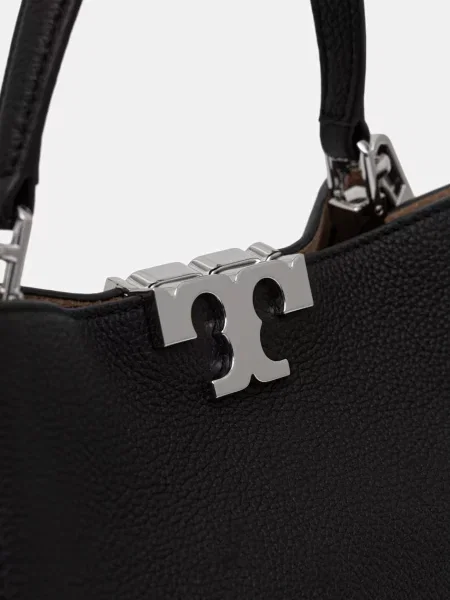 TORY BURCH Bőr bőrönd Eleanor fekete