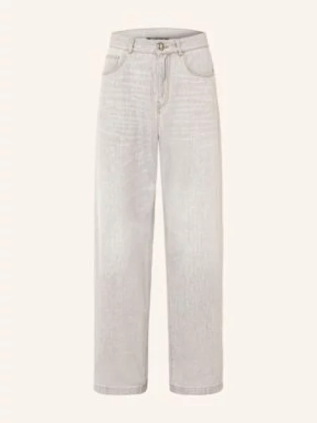 Palm Angels Jeansy Loose Fit grau szare