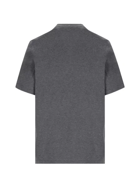 Tricou Brunello Cucinelli cu broderie gri
