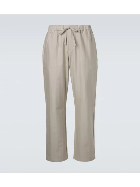 Pantaloni Frescobol Carioca din țesătură twill verde