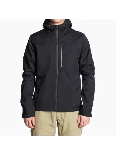 Geacă de ciclism pentru bărbați Endura Hummvee Waterproof Hooded black negru