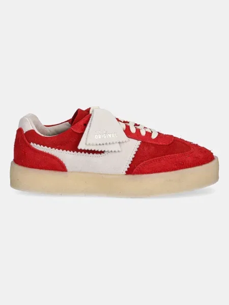 Σουέτ αθλητικά παπούτσια Clarks Originals Tor 80 κόκκινο