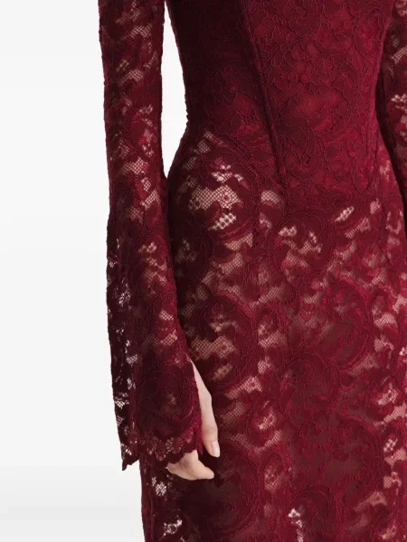 Rochie maxi 2310 Studio din dantelă de costum roșu