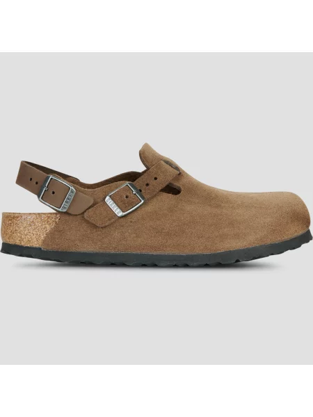 Semišové sandále Birkenstock hnedá