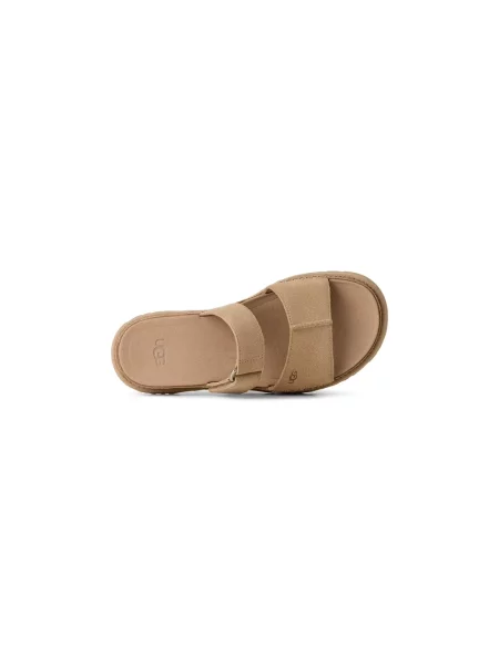 Klapki Ugg skórzane brązowe