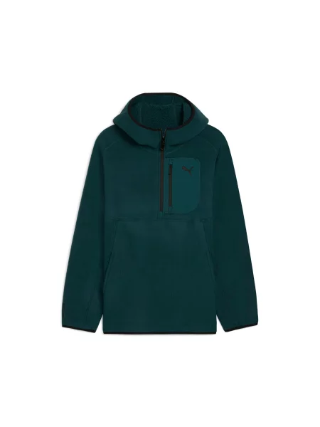 Bluza z kapturem z zamkiem Puma Pumatech zielona