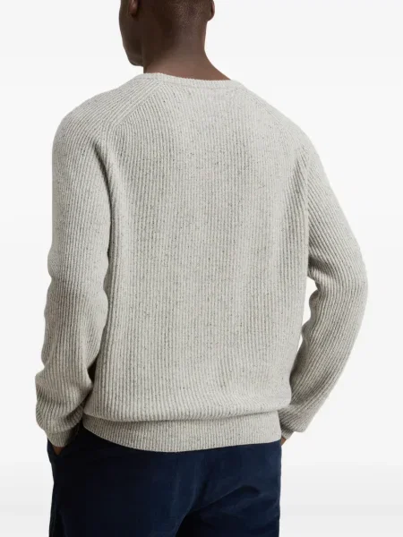 Pulover Woolrich cu decolteu rotund gri