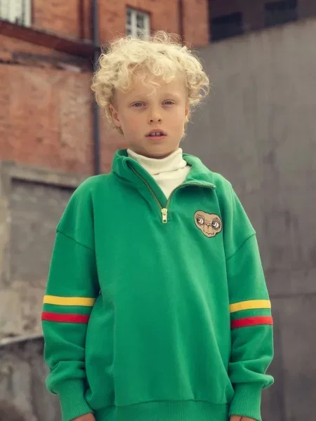 Mini Rodini Dětská mikina E.T. zelená