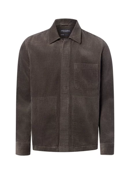 Marc O'Polo koszula typu overshirt Mężczyźni Regular Fit Sztruks M brązowy