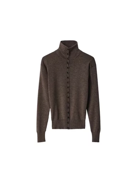Sweter Lemaire wełniany brązowy