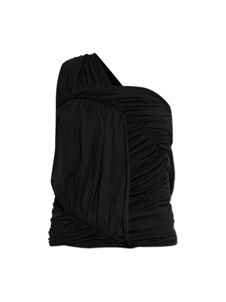 Top Rick Owens drapowany czarny