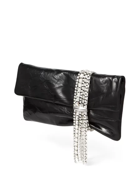 Geantă plic Jimmy Choo negru