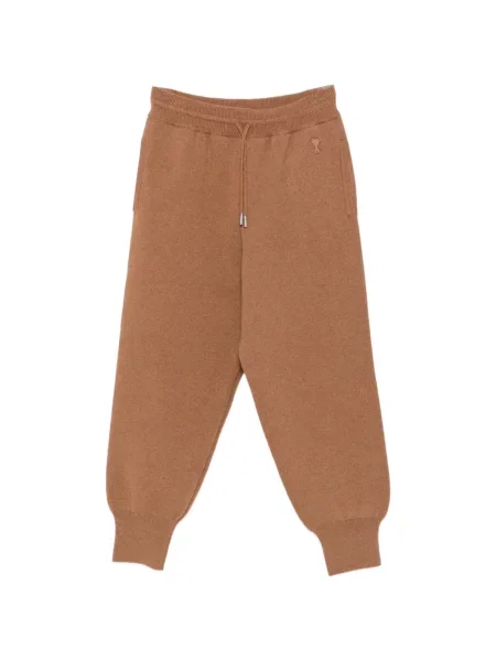 Pantaloni Ami Paris cu cordon maro