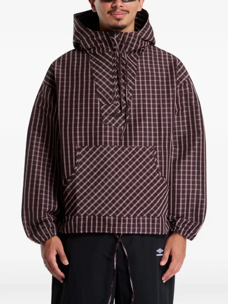 Anorak Umbro în carouri maro