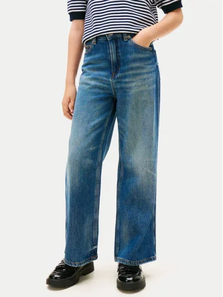 Kalhoty Tommy Hilfiger modré
